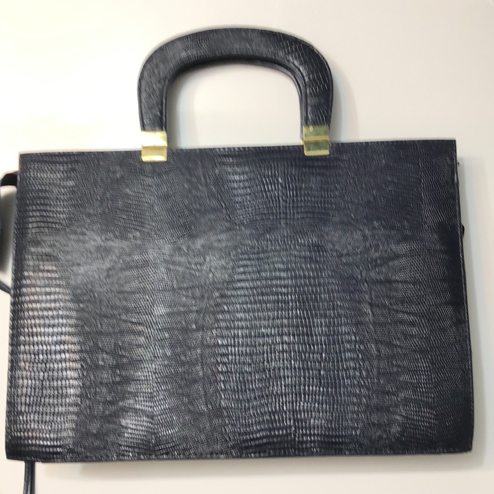 🦋Vintage Navy Office Tote Bag - Picture 6 of 13
